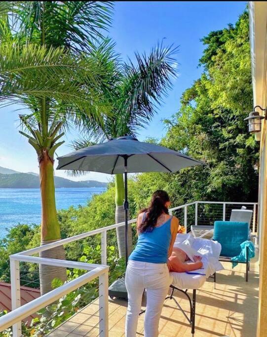 Sailfish Villa Luxury Beachfront Estate Magens Bay Cruz Bay Esterno foto